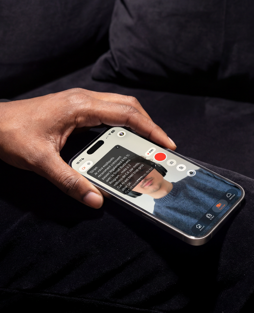 Filme comme un pro — Prompteur intégré